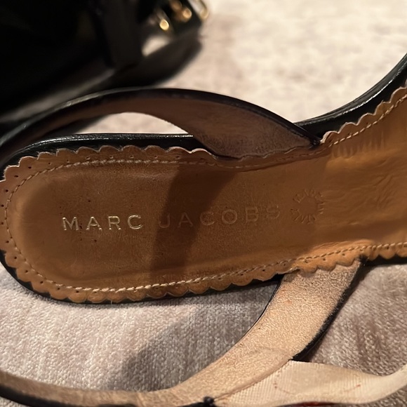 🎈🎈Adorable! Marc Jacobs size 5 sling back sandals polka dots - unique 🎈🎈 - Picture 5 of 9